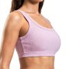 H208 Womens Sports Bra Lyocell Ribbed Medium Support-3